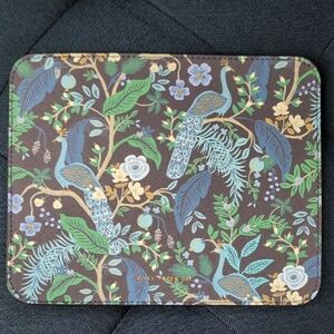 NWT Rifle Paper Co. Peacock and Floral Mouse Pad